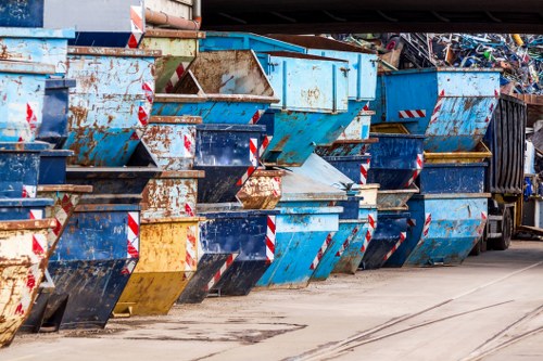 Household skip placement in Willesden