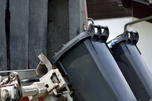 Efficient domestic waste disposal with a skip