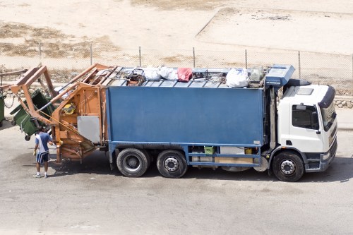 Clean and organized construction site in Willesden
