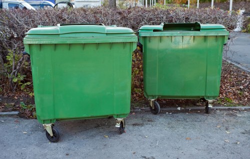 Modern roll-on roll-off skip in Willesden