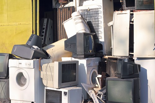 Recycling process at a Willesden skip hire company